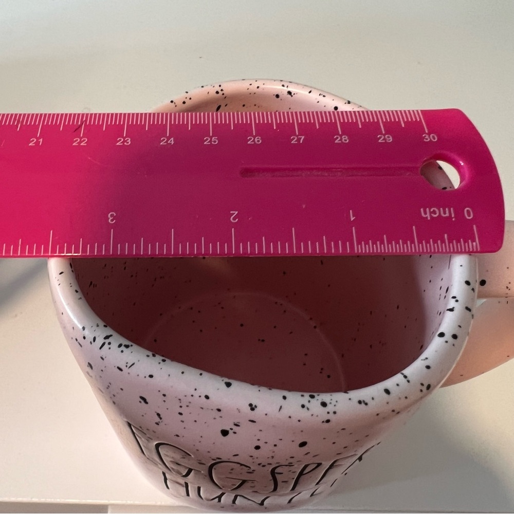 Rae Dunn Artisan Collection Speckled Pink Eggspert Hunter Mug Coffee Cup. 16 oz. - Picture 8 of 9